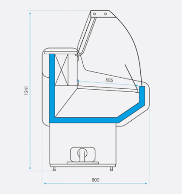 Витрина холодильная CRYSPI OCTAVA U SN 1200